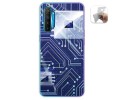 Funda Gel Tpu para Realme X2 diseño Circuito Dibujos