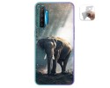 Funda Gel Tpu para Realme X2 diseño Elefante Dibujos