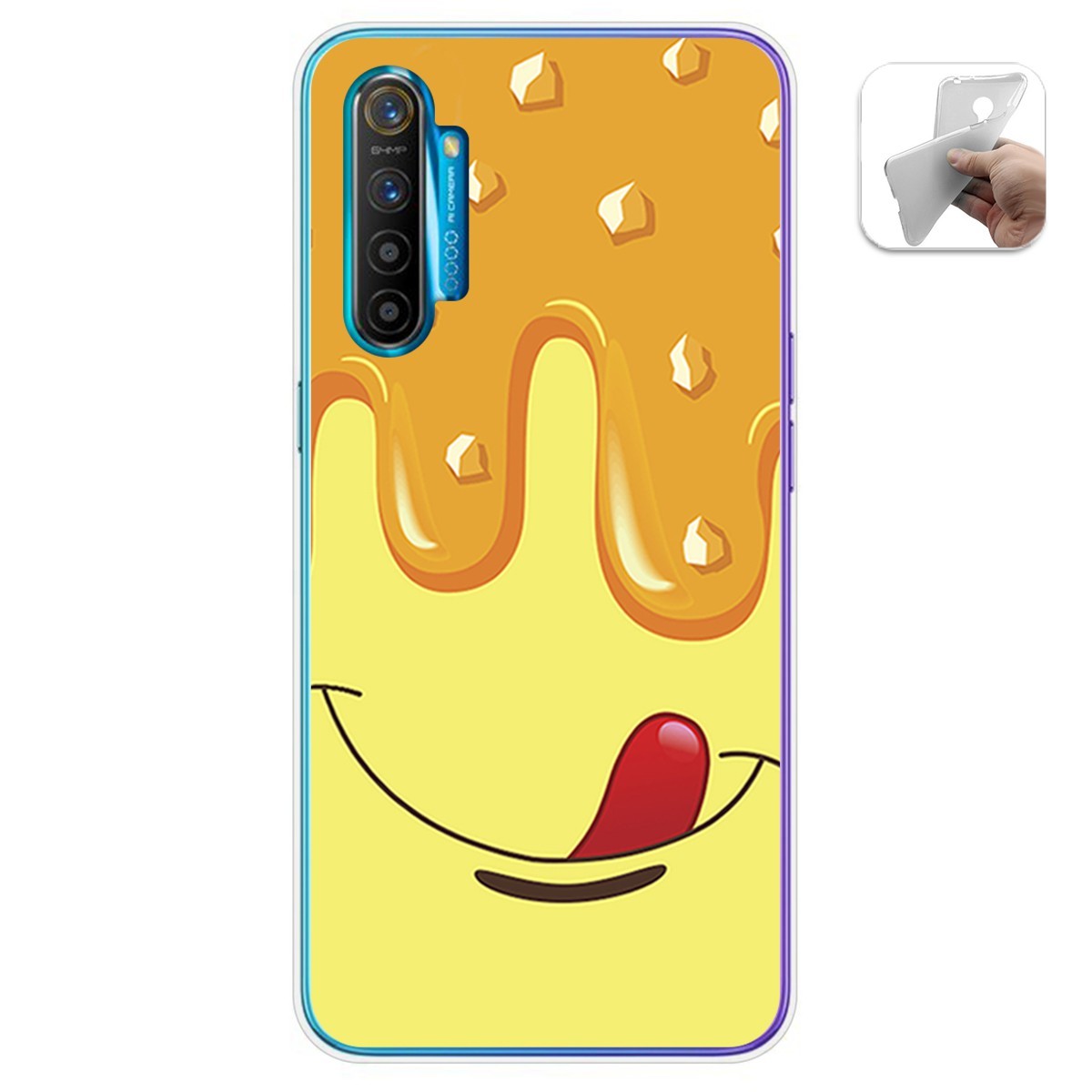 Funda Gel Tpu para Realme X2 diseño Helado Vainilla Dibujos