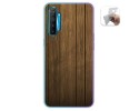 Funda Gel Tpu para Realme X2 diseño Madera Dibujos