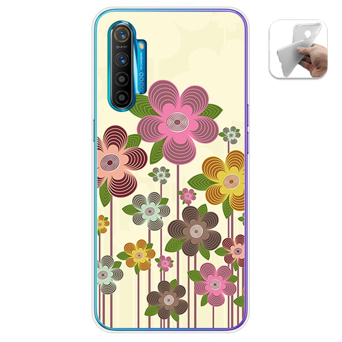 Funda Gel Tpu para Realme X2 diseño Primavera En Flor Dibujos