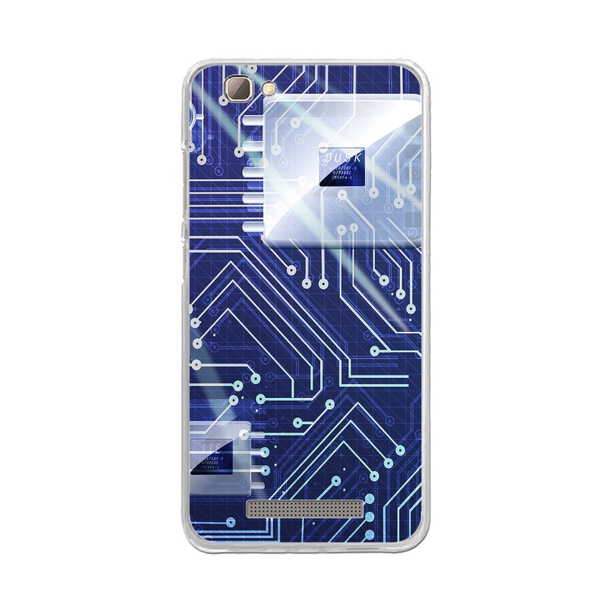 Funda Gel Tpu para Zte Blade A610 / A612  Diseño Circuito Dibujos
