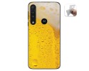 Funda Gel Tpu para Motorola One Macro diseño Cerveza Dibujos
