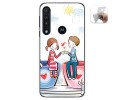 Funda Gel Tpu para Motorola One Macro diseño Café Dibujos