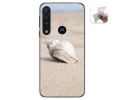 Funda Gel Tpu para Motorola One Macro diseño Concha Dibujos