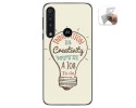Funda Gel Tpu para Motorola One Macro diseño Creativity Dibujos