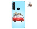 Funda Gel Tpu para Motorola One Macro diseño Furgoneta Dibujos