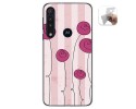 Funda Gel Tpu para Motorola One Macro diseño Flores Vintage Dibujos