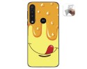 Funda Gel Tpu para Motorola One Macro diseño Helado Vainilla Dibujos