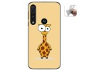 Funda Gel Tpu para Motorola One Macro diseño Jirafa Dibujos