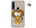 Funda Gel Tpu para Motorola One Macro diseño Leon Dibujos