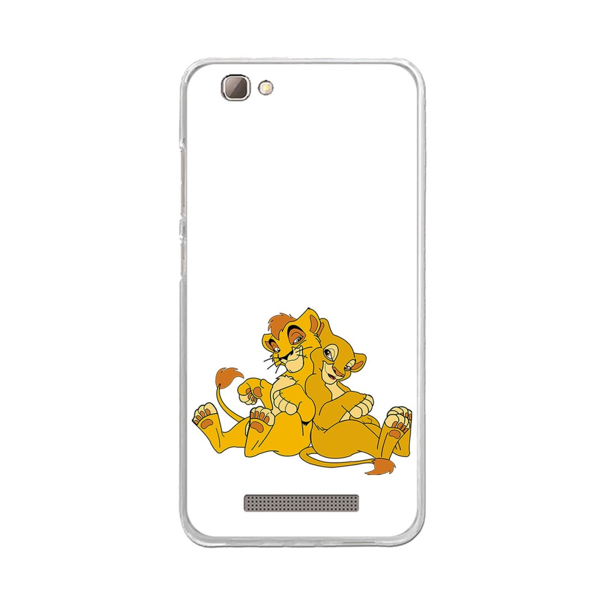 Funda Gel Tpu para Zte Blade A610 / A612  Diseño Leones Dibujos
