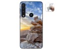 Funda Gel Tpu para Motorola One Macro diseño Sunset Dibujos