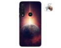 Funda Gel Tpu para Motorola One Macro diseño Tierra Dibujos