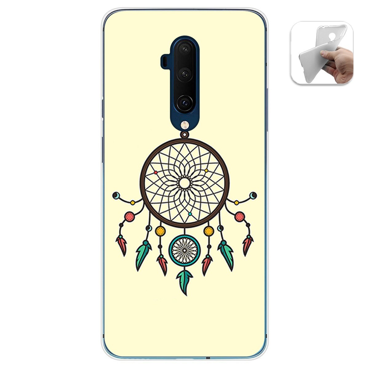 Funda Gel Tpu para Oneplus 7T Pro diseño Atrapasueños Dibujos