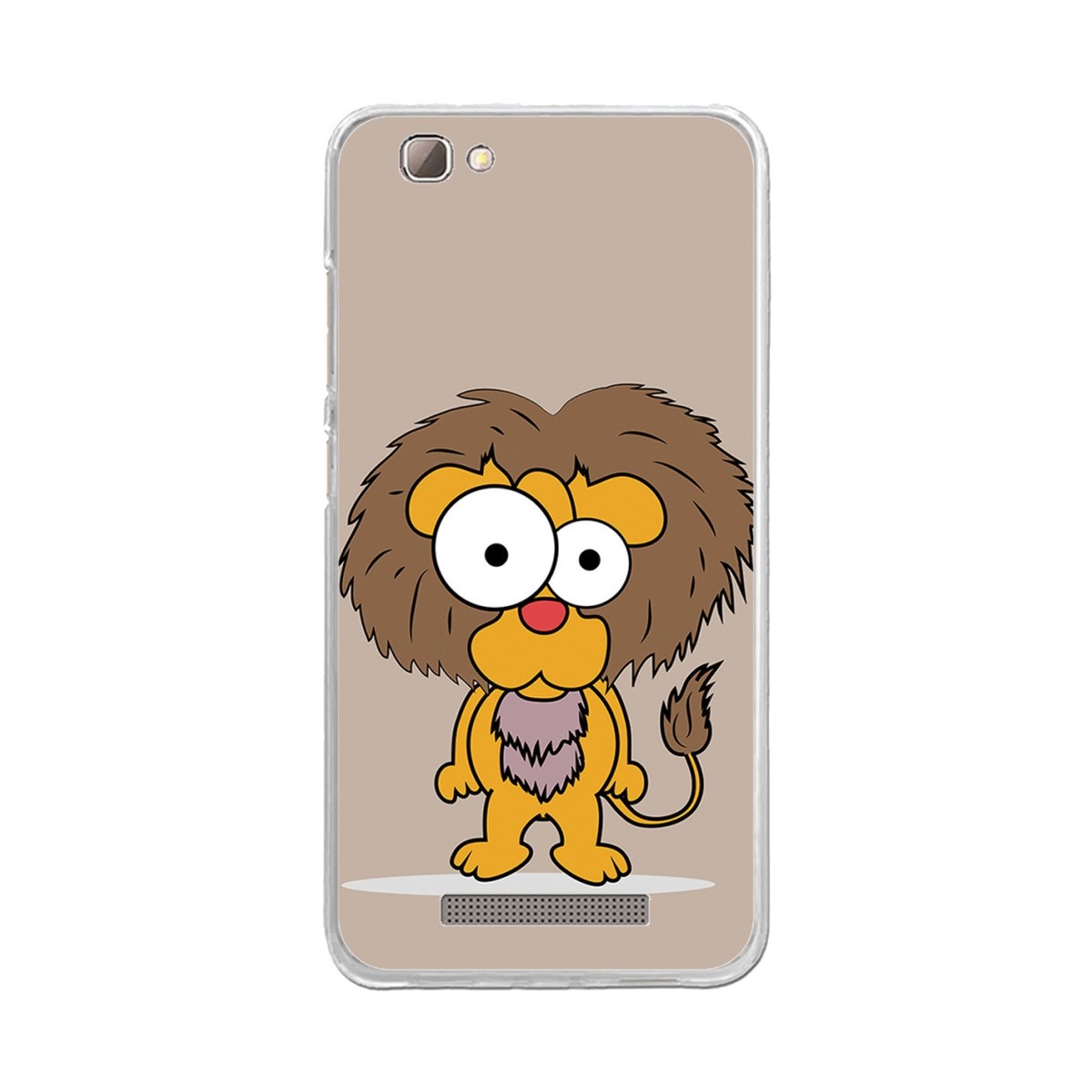 Funda Gel Tpu para Zte Blade A610 / A612  Diseño Leon Dibujos