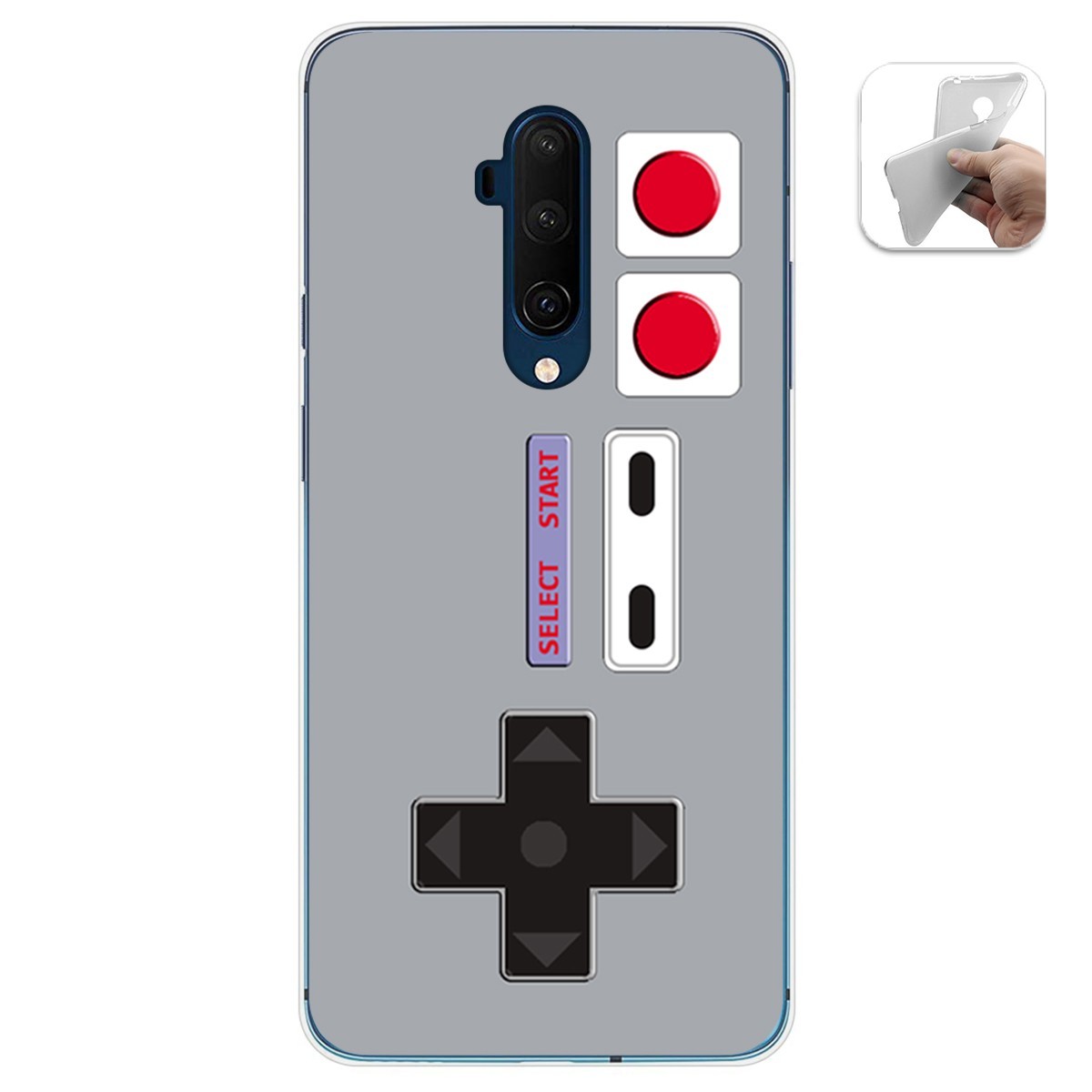 Funda Gel Tpu para Oneplus 7T Pro diseño Consola Dibujos