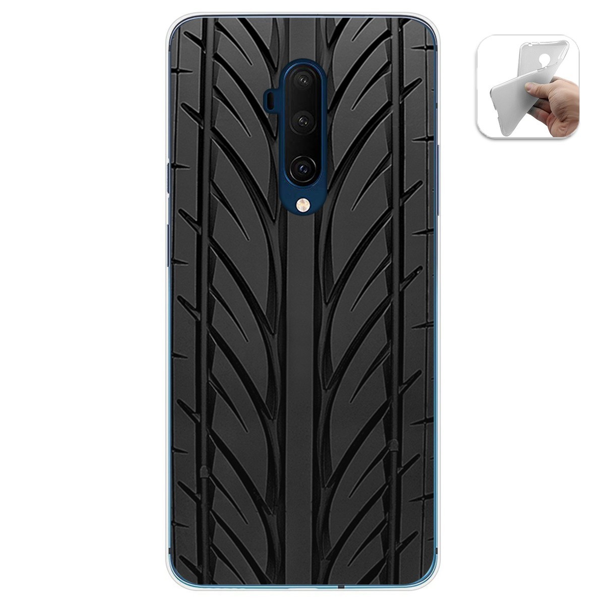 Funda Gel Tpu para Oneplus 7T Pro diseño Neumatico Dibujos