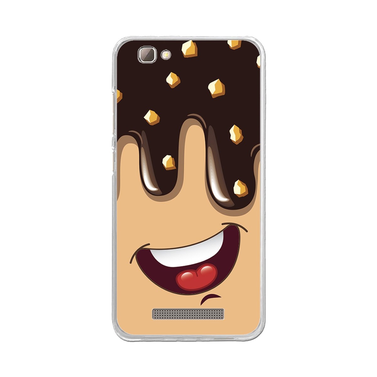 Funda Gel Tpu para Zte Blade A610 / A612  Diseño Helado Chocolate Dibujos