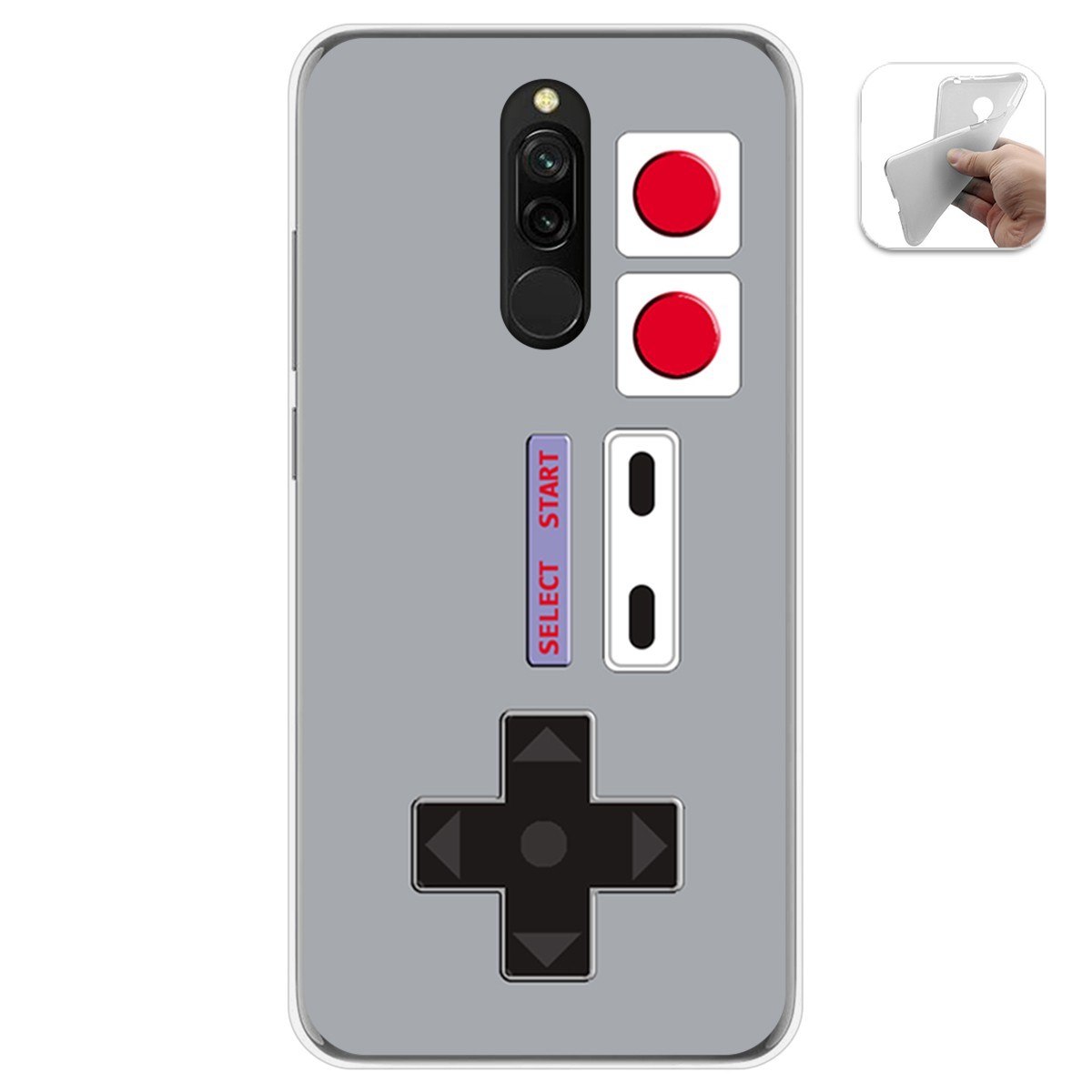 Funda Gel Tpu para Xiaomi Redmi 8 diseño Consola Dibujos