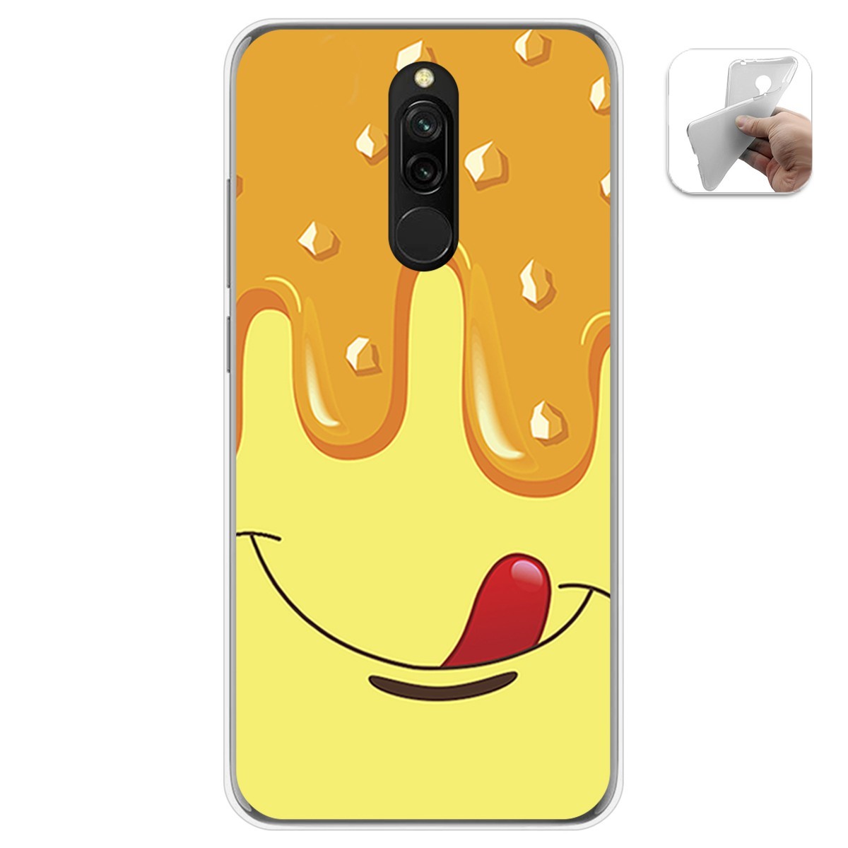 Funda Gel Tpu para Xiaomi Redmi 8 diseño Helado Vainilla Dibujos