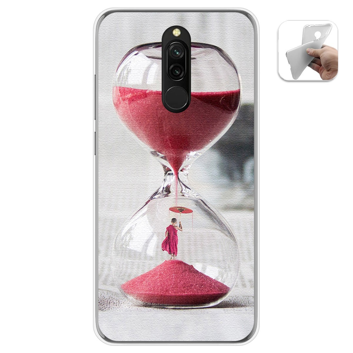 Funda Gel Tpu para Xiaomi Redmi 8 diseño Reloj Dibujos