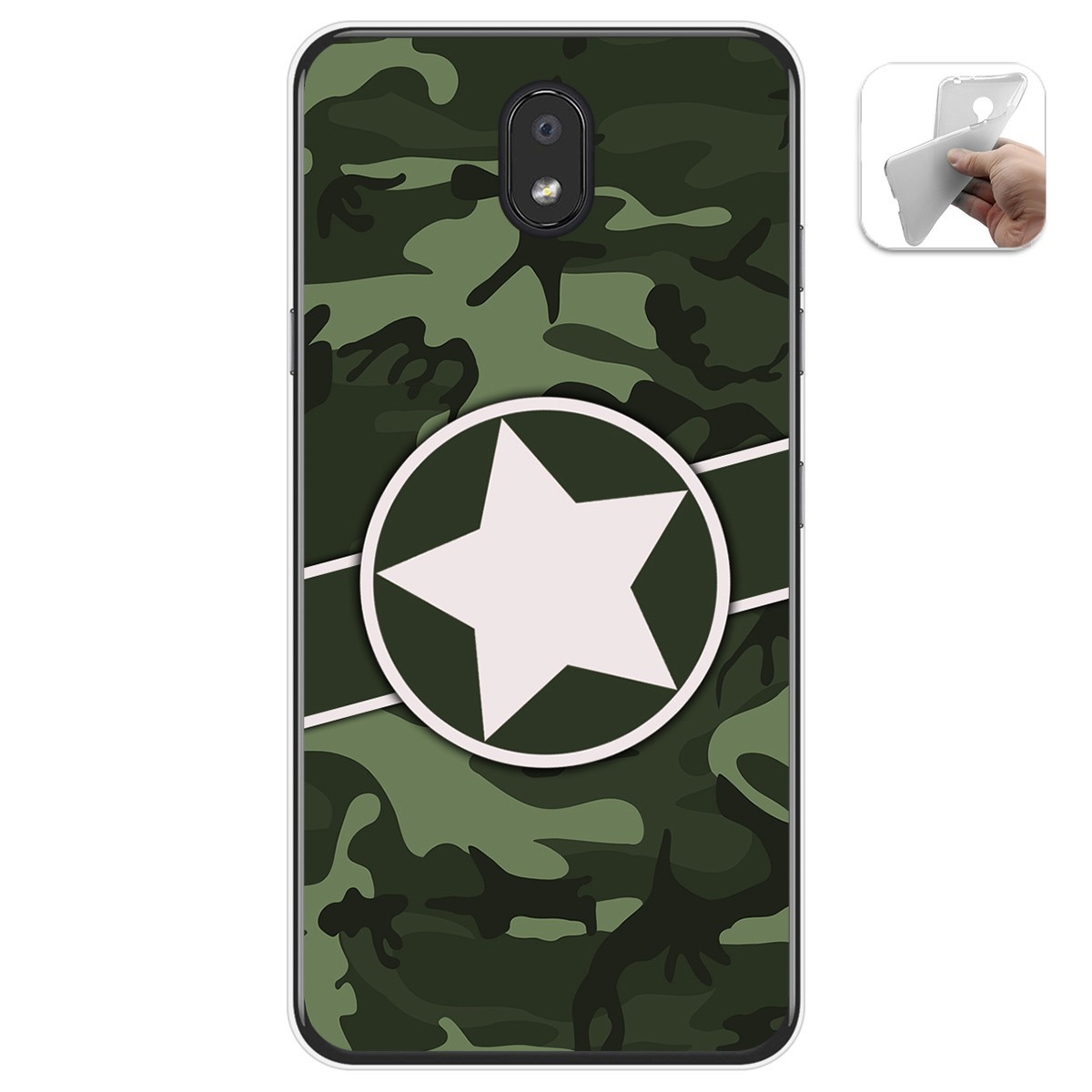 Funda Gel Tpu para Lg K30 diseño Camuflaje 01 Dibujos
