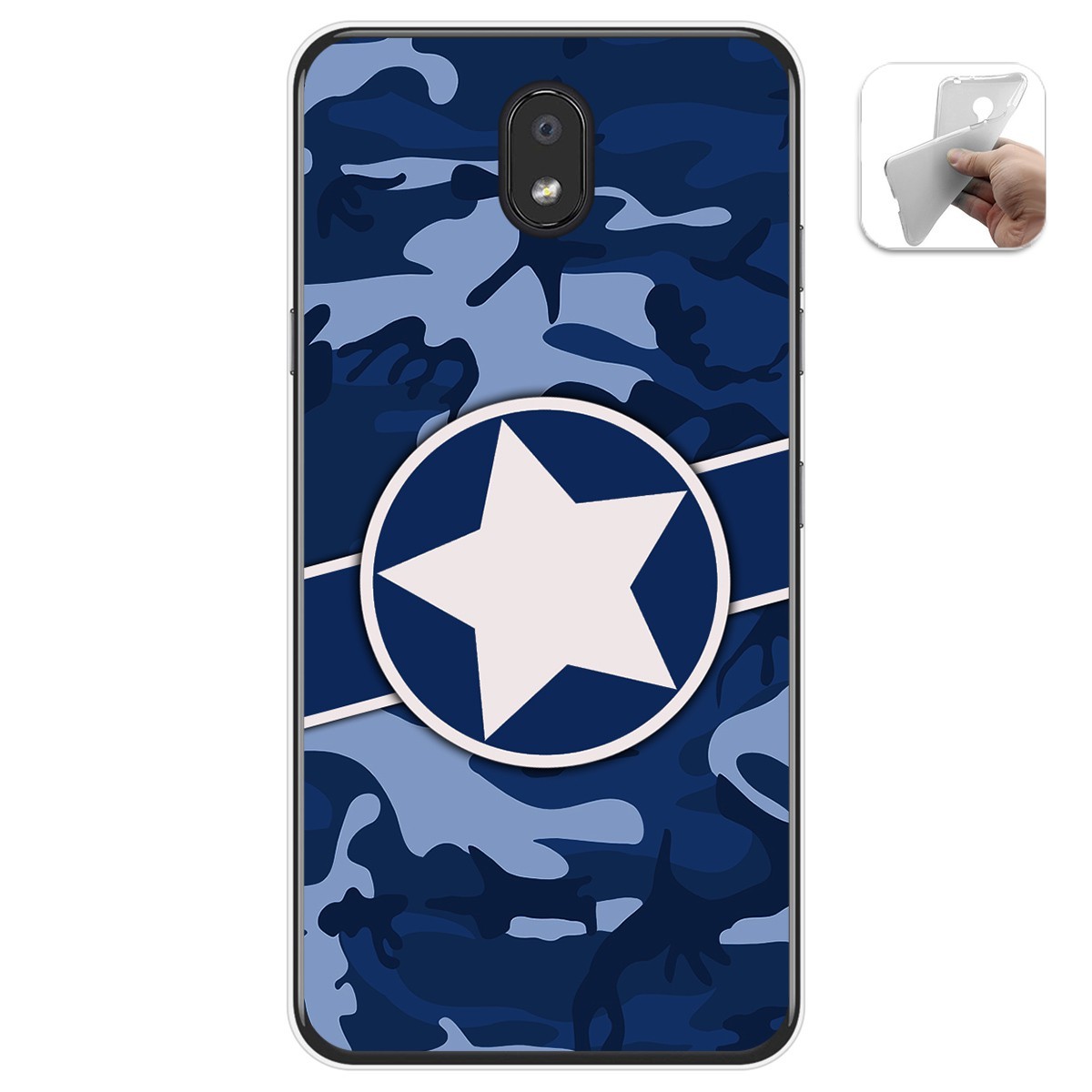 Funda Gel Tpu para Lg K30 diseño Camuflaje 03 Dibujos