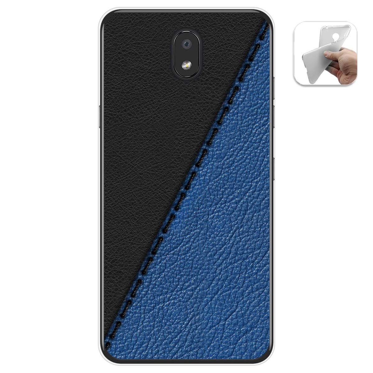 Funda Gel Tpu para Lg K30 diseño Cuero 02 Dibujos