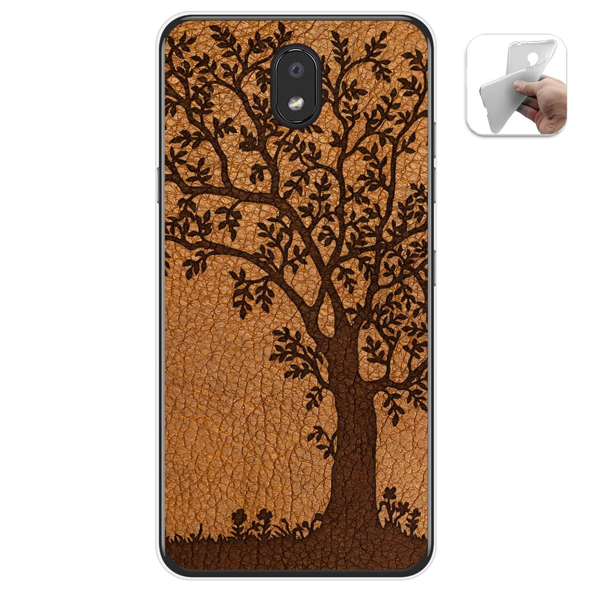 Funda Gel Tpu para Lg K30 diseño Cuero 03 Dibujos