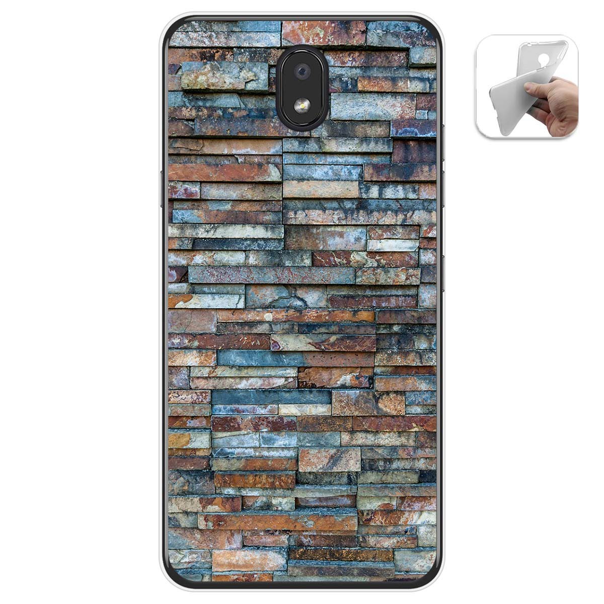 Funda Gel Tpu para Lg K30 diseño Ladrillo 05 Dibujos