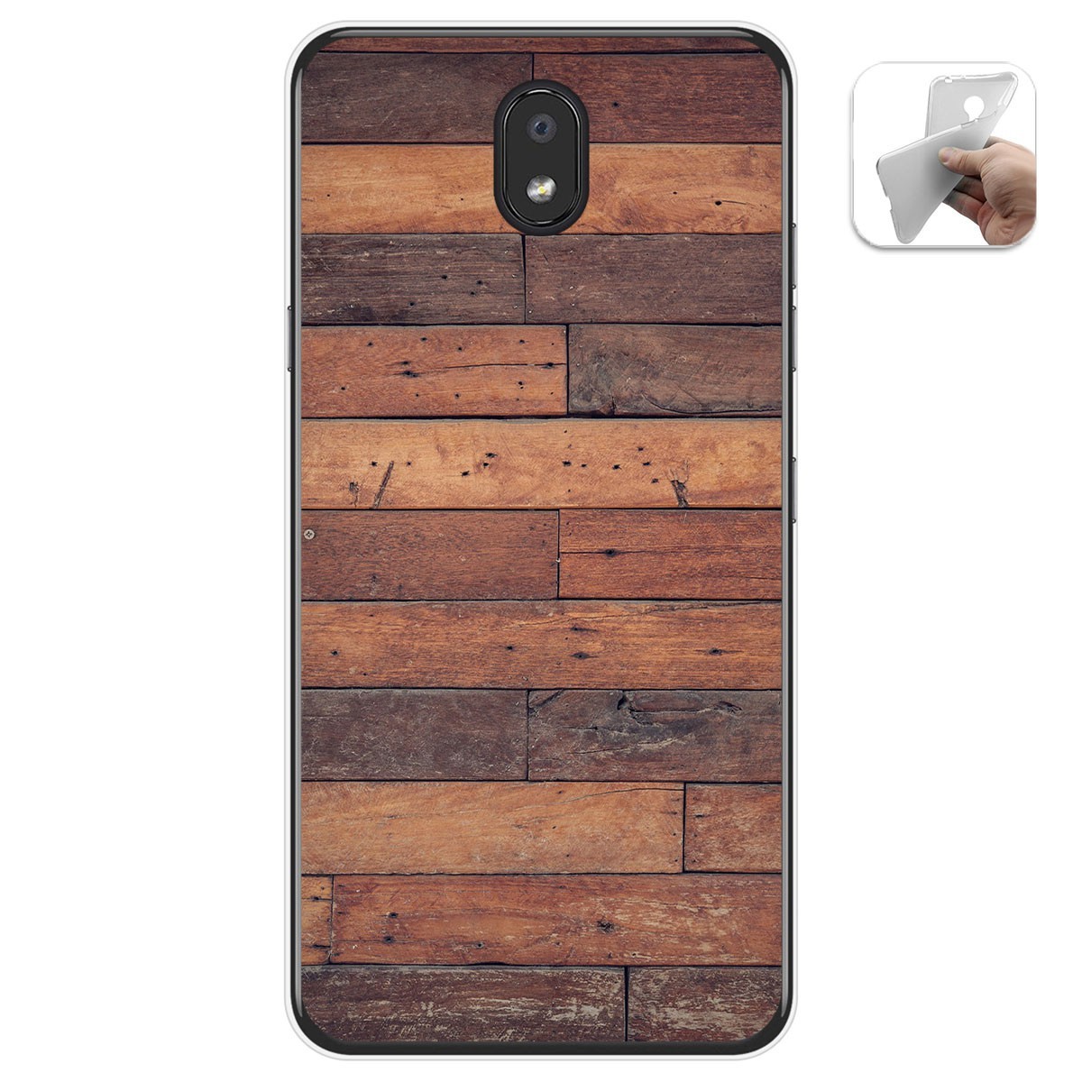 Funda Gel Tpu para Lg K30 diseño Madera 03 Dibujos