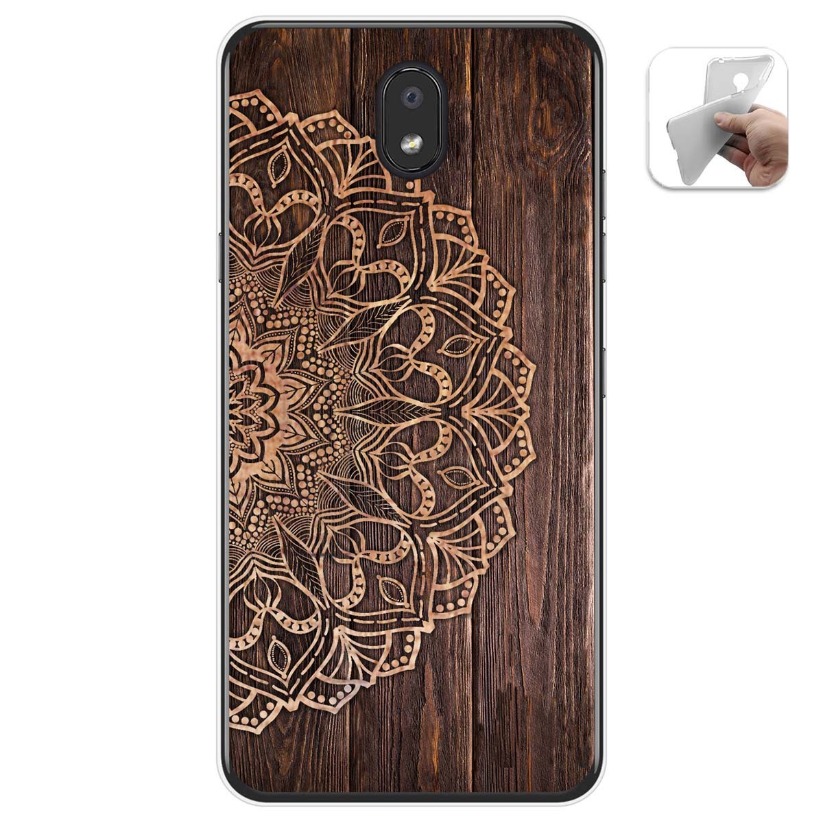 Funda Gel Tpu para Lg K30 diseño Madera 06 Dibujos