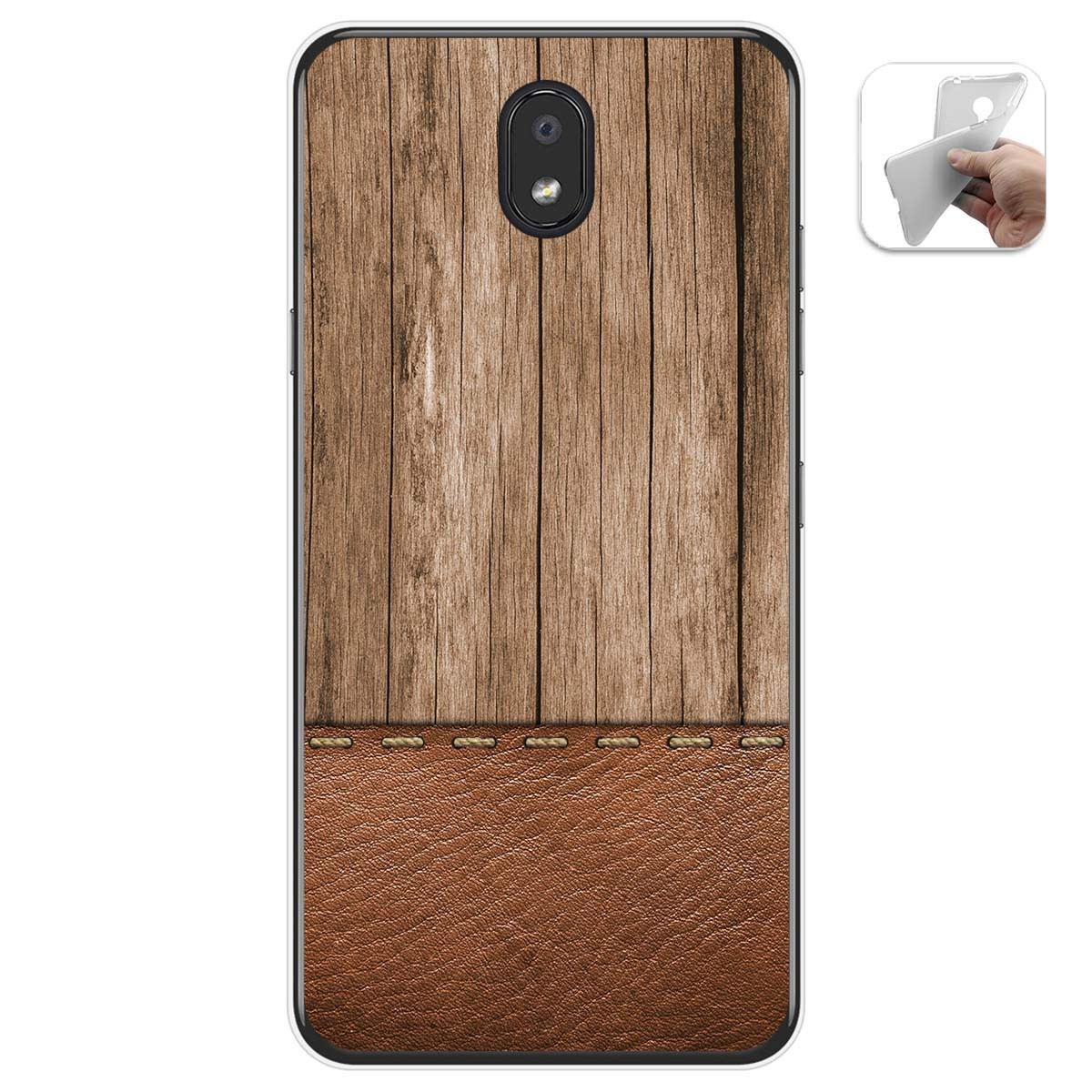 Funda Gel Tpu para Lg K30 diseño Madera 09 Dibujos