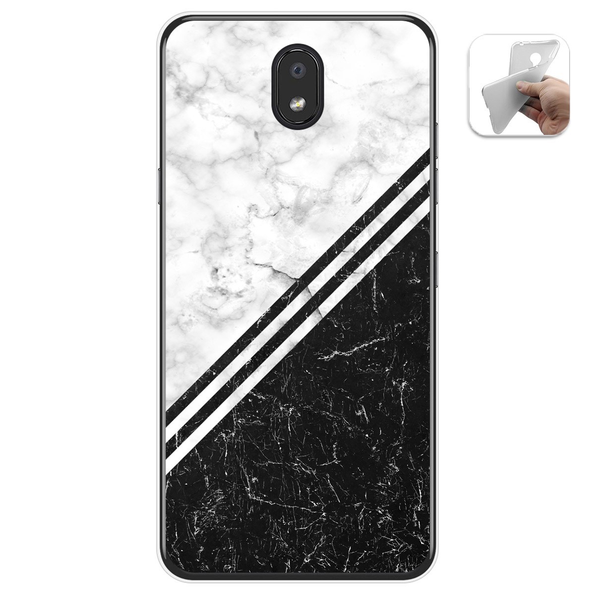 Funda Gel Tpu para Lg K30 diseño Mármol 01 Dibujos