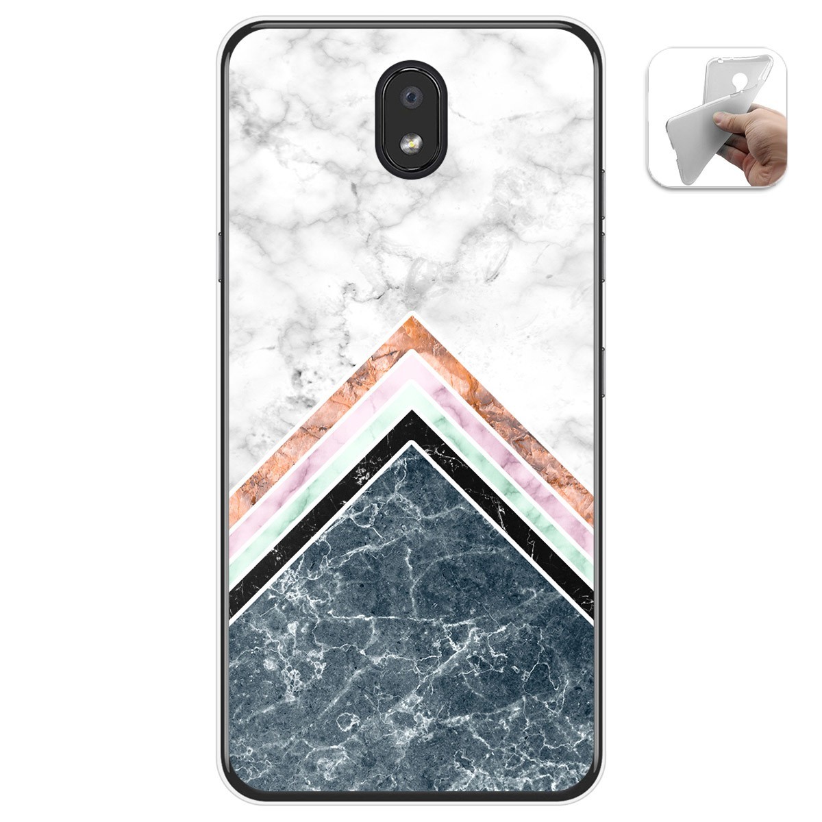 Funda Gel Tpu para Lg K30 diseño Mármol 05 Dibujos