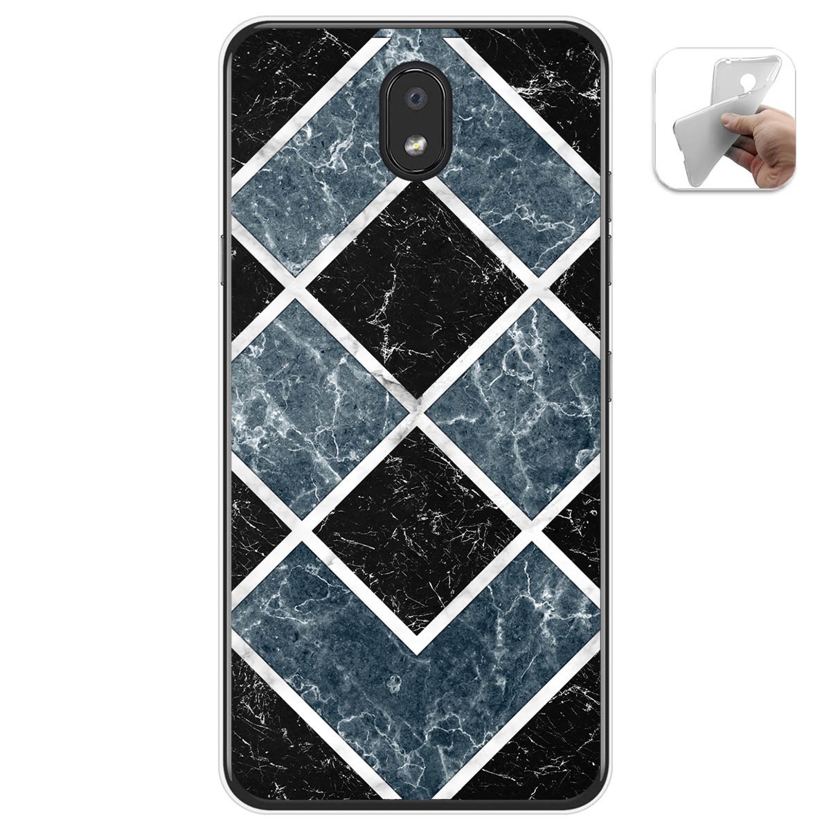 Funda Gel Tpu para Lg K30 diseño Mármol 06 Dibujos