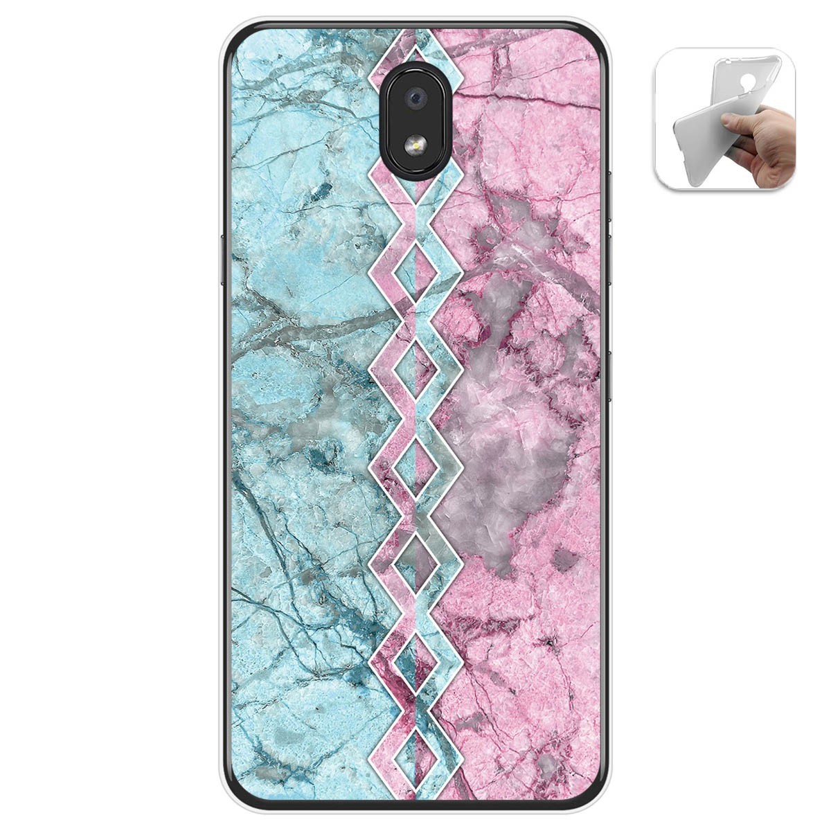 Funda Gel Tpu para Lg K30 diseño Mármol 08 Dibujos