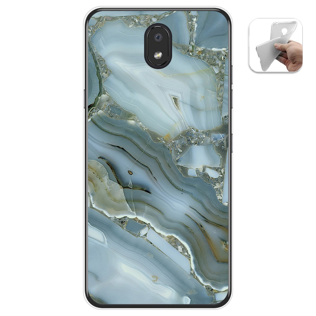 Funda Gel Tpu para Lg K30 diseño Mármol 09 Dibujos