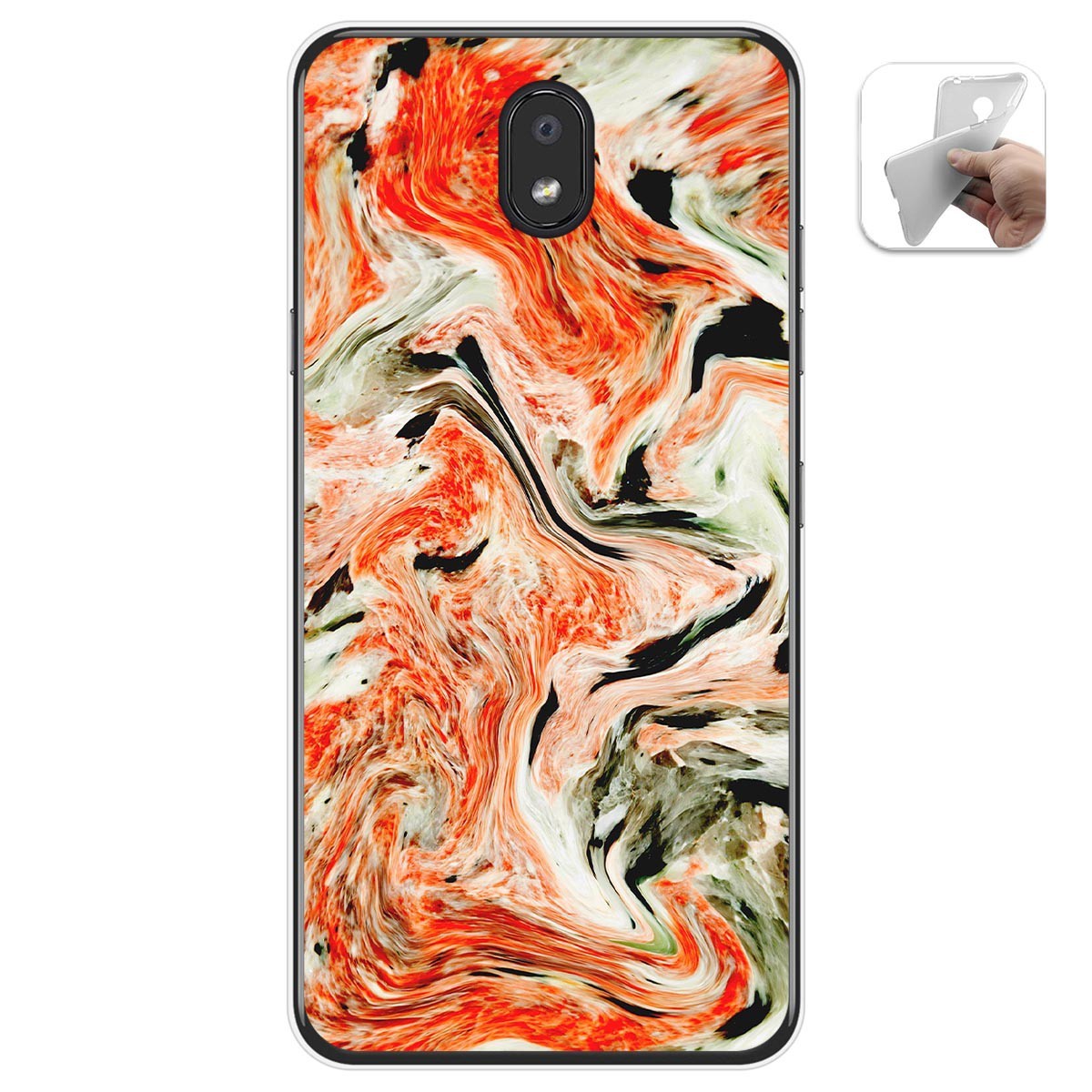 Funda Gel Tpu para Lg K30 diseño Mármol 12 Dibujos