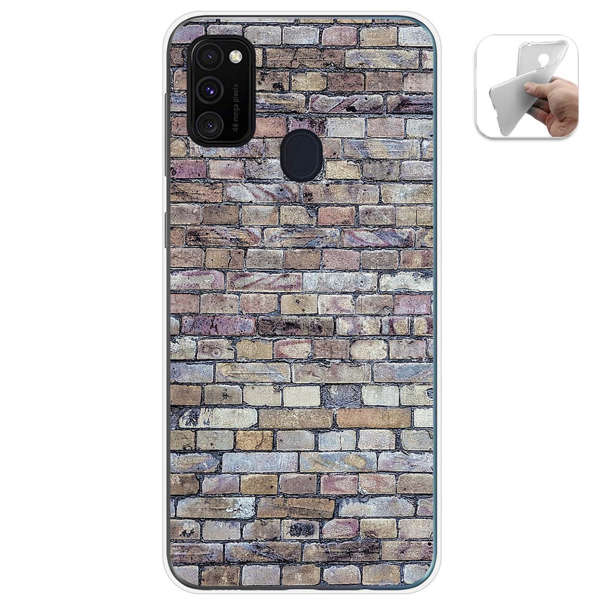 Funda Gel Tpu para Samsung Galaxy M30s / M21 diseño Ladrillo 02 Dibujos