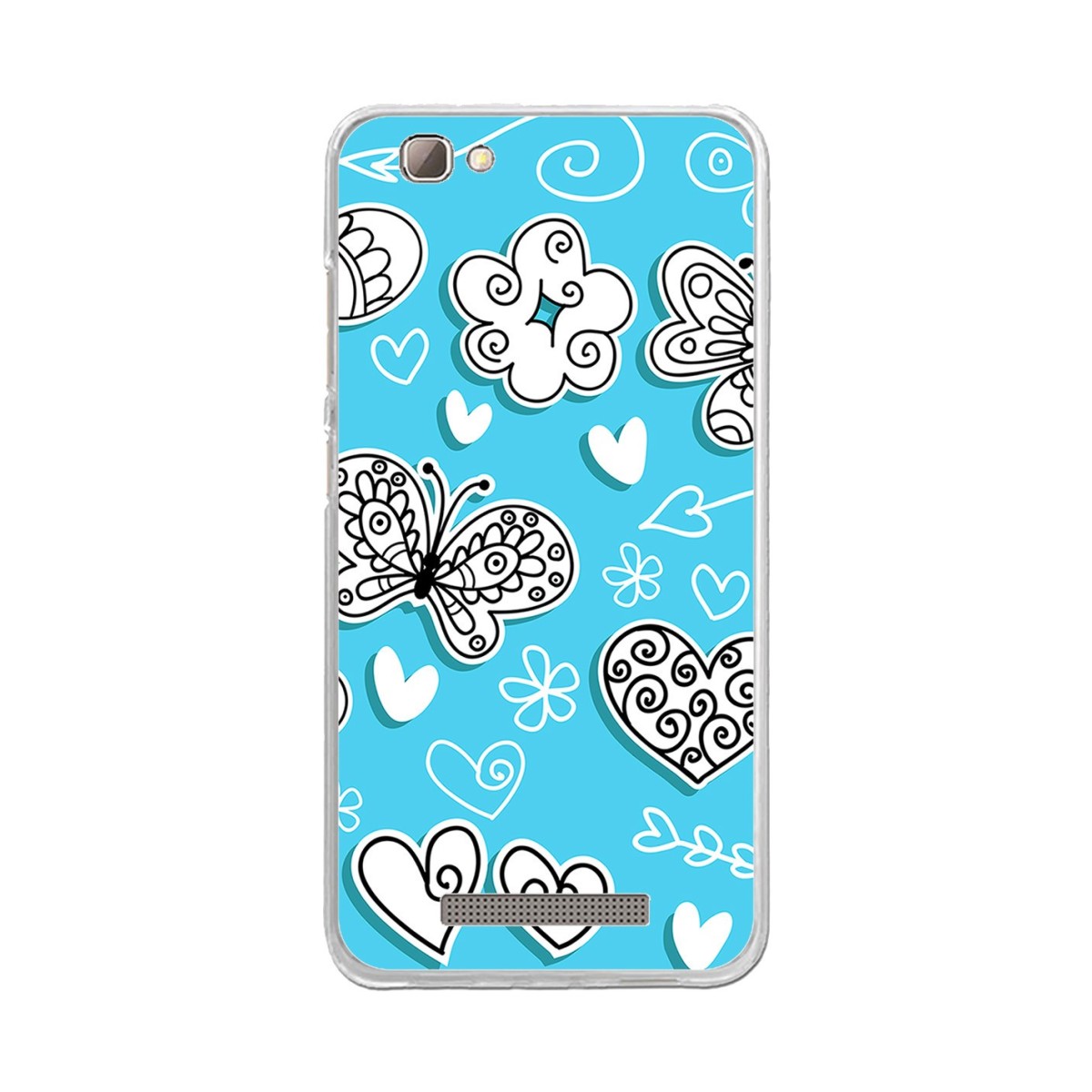 Funda Gel Tpu para Zte Blade A610 / A612  Diseño Mariposas Dibujos