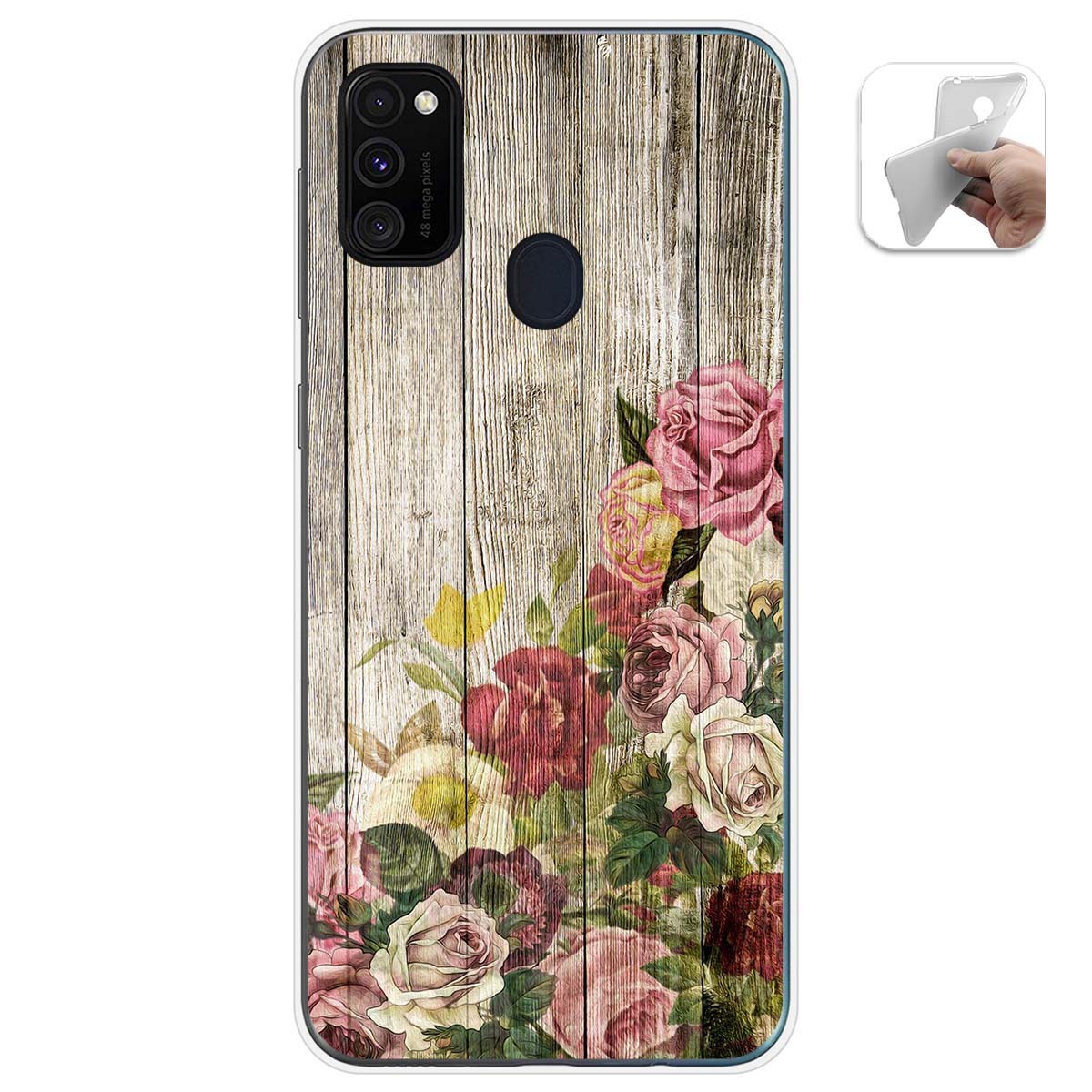 Funda Gel Tpu para Samsung Galaxy M30s / M21 diseño Madera 08 Dibujos