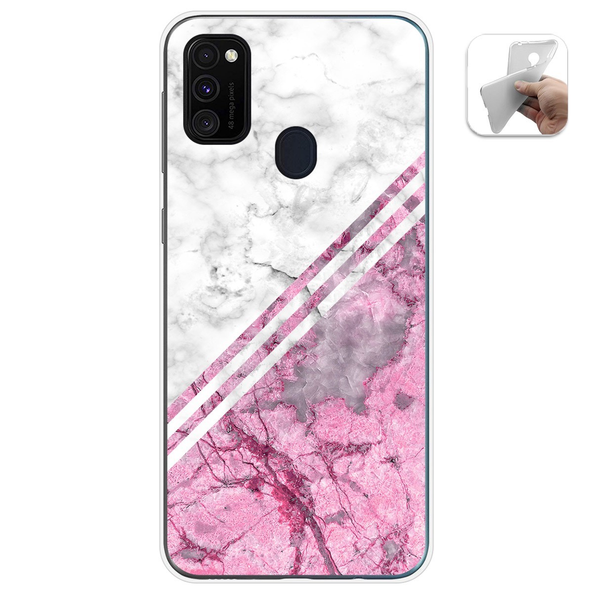 Funda Gel Tpu para Samsung Galaxy M30s / M21 diseño Mármol 03 Dibujos