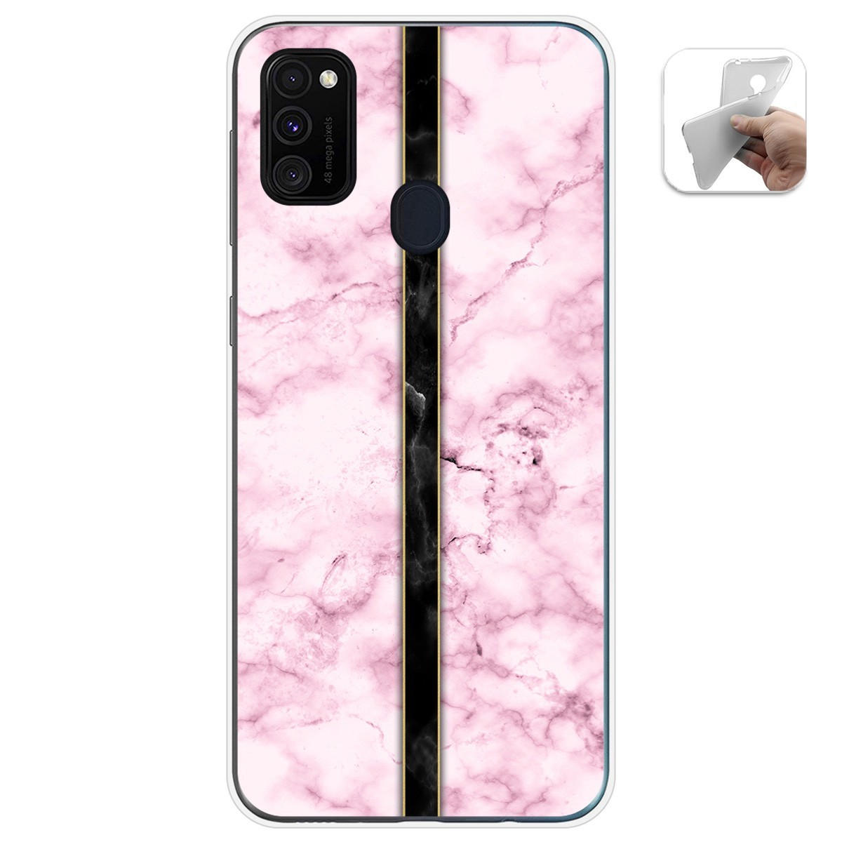 Funda Gel Tpu para Samsung Galaxy M30s / M21 diseño Mármol 04 Dibujos