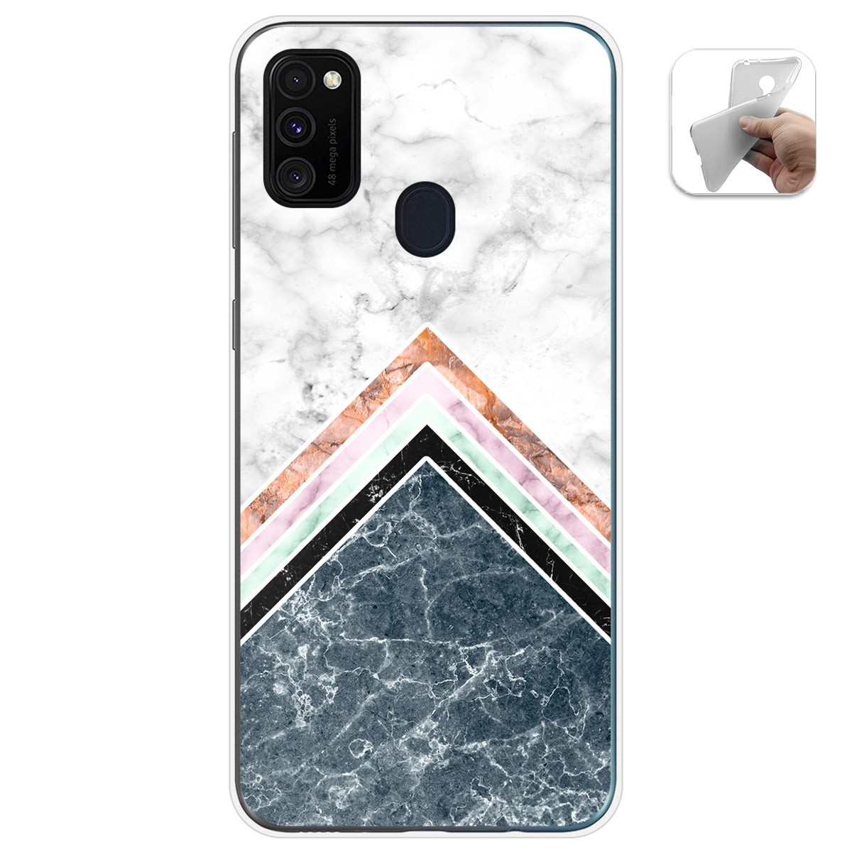 Funda Gel Tpu para Samsung Galaxy M30s / M21 diseño Mármol 05 Dibujos