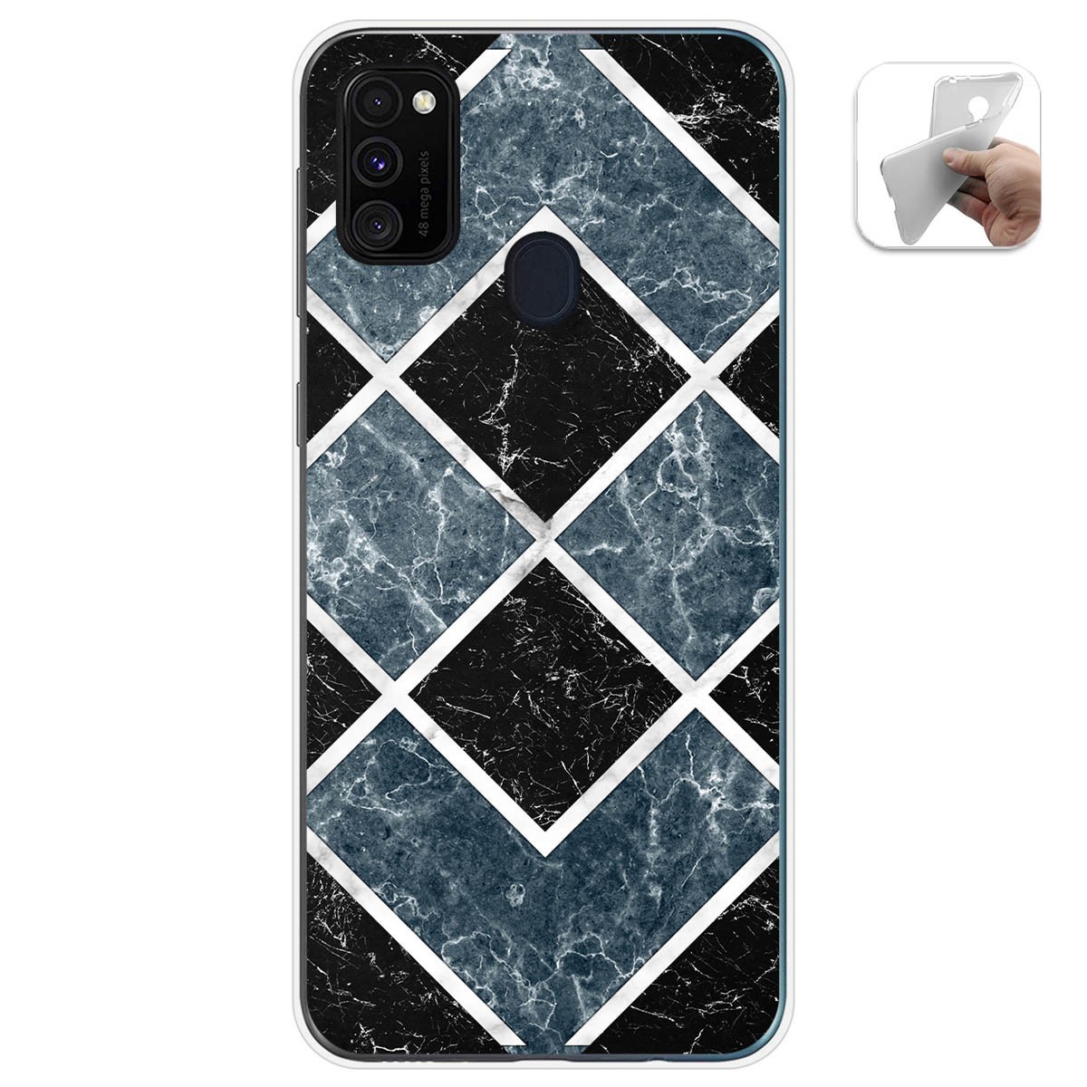 Funda Gel Tpu para Samsung Galaxy M30s / M21 diseño Mármol 06 Dibujos