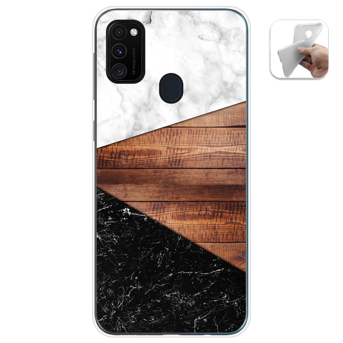 Funda Gel Tpu para Samsung Galaxy M30s / M21 diseño Mármol 11 Dibujos