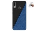 Funda Gel Tpu para Motorola Moto E6 Plus diseño Cuero 02 Dibujos