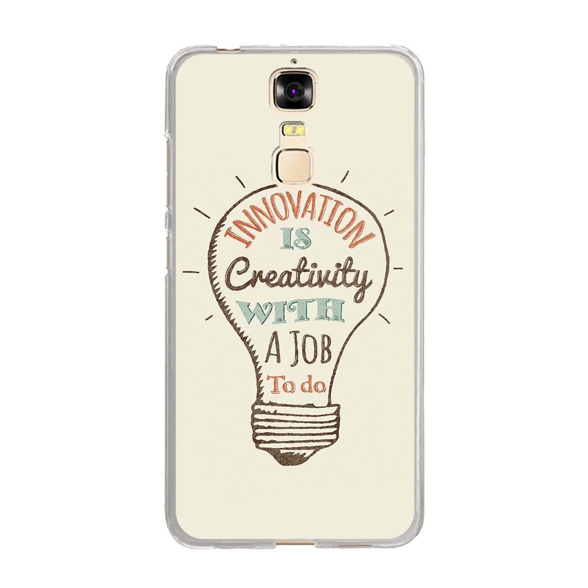 Funda Gel Tpu para Zte Blade A610 Plus  Diseño Creativity Dibujos